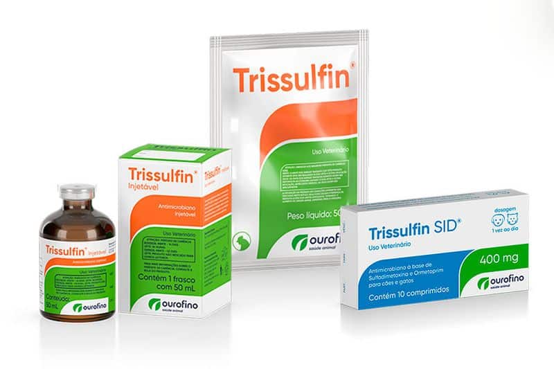 Linha de medicamentos Trissulfin da Ouro Fino